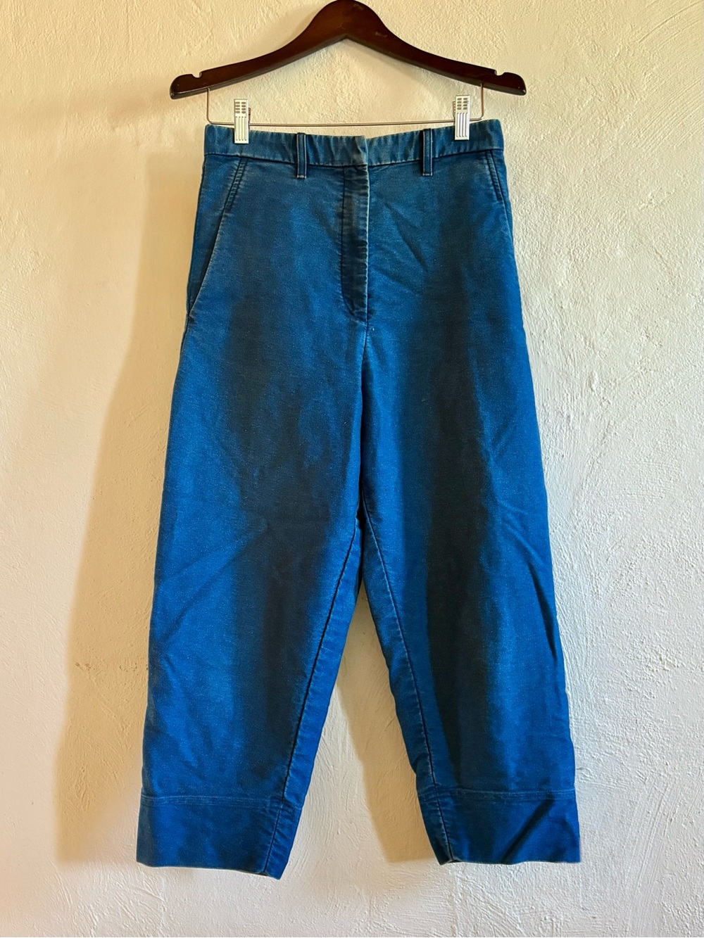Caron Callahan Blue Cropped Tapered Jeans
